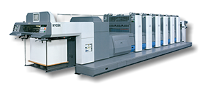 Offsetdruckmaschine Ryobi 925, im Format 92 x 46 cm, A1+, mit 5 Farbwerken + Lackwerk